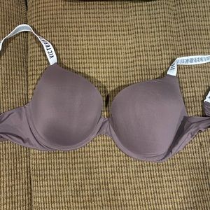 Victorias Secret mauve colored t shirt push up bra